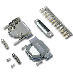 Allen Tel Shielded Connector Kit with Metalized Plastic Hoods (9-Pin)