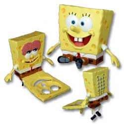 Polyconcept U.S.A, Inc. Spongebob Squarepants Corded Flip Phone