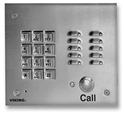 Viking Vandal Resistant Handsfree Entry Phone with Keypad, Enhanced Weather Protection and Brushed Stainless Steel Finish