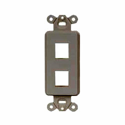 Hubbell 2-Port Outlet Frame Unloaded (Package of 10)