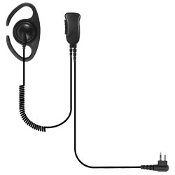 Pryme DEFENDER Quick Disconnect Lapel Microphone with C-Ring Style Earphone for Motorola x83 Connector TRBO and APX Series
