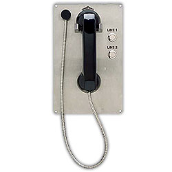 Allen Tel Single Line Phone with Automatic 2 Number Dialer Less Housing