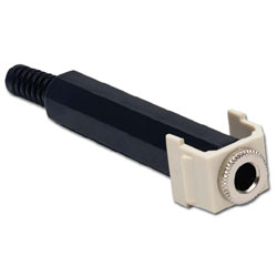 Hubbell Snap Fit Connector, 1/4 Inch Stereo Jack Solder