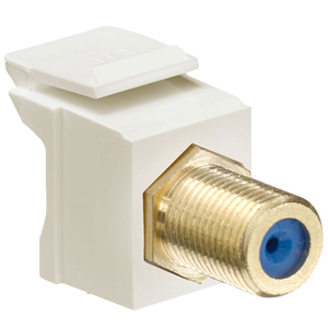 Leviton QuickPort F-Type Adapter (Gold-Plated)
