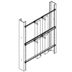 Chatsworth Products Block Mounting Bar, Rack Mounted, Type 23