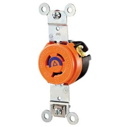 Hubbell 2-Pole, 3-Wire Isolated Ground Twist-Lock Receptacle