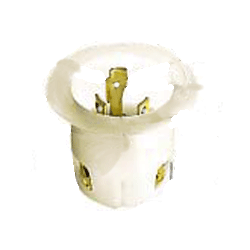 Hubbell NEMA L6-30 AC Twist-Lock Flanged Inlet