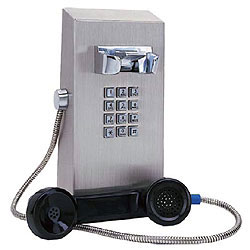Ceeco Vandal Resistant VoIP Mini Stainless Steel Wall Telephone