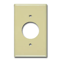 Allen Tel Outlet Wall Plate with Round Opening