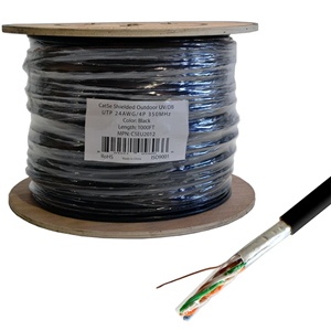 LOGiCO Cat5e STP/FTP Outdoor Shielded Network UV Direct Burial 1000ft Cable