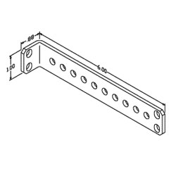 Chatsworth Products Aluminum Stand-Off Tie Bracket