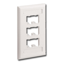 Panduit® Mini-Com Classic Series Faceplate with Label and Label Cover  (RoHS Compliant)