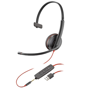 Plantronics Blackwire C3215 Monaural Headset USB-A