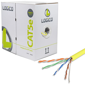 LOGiCO CAT5e 24AWG 4 Pair Solid Wire 1000ft