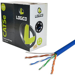 LOGiCO Cat5e Plenum CMP 350Mhz 24AWG Cable 1000ft