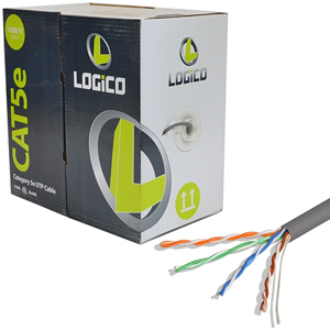 LOGiCO Cat5e Riser CMR 24AWG 350Mhz Cable 1000ft