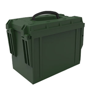 Thermal Custom Packaging Small Ammunitions Case - Green
