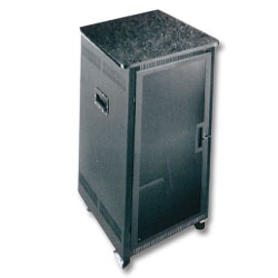 Middle Atlantic PTRK Series Portable Rack with Granite-Marbled Top and Plexi Front Door