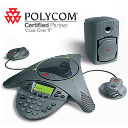 Poly SoundStation VTX 1000 Conference Phone with Subwoofer and Microphones