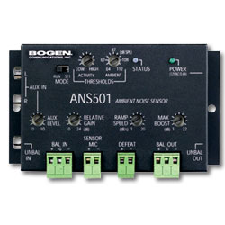 Bogen Ambient Noise Sensor with Power Supply and Microphone