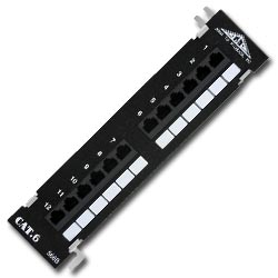Allen Tel Category 6 Patch Panel Equipped with GB89D Mounting Bracket
