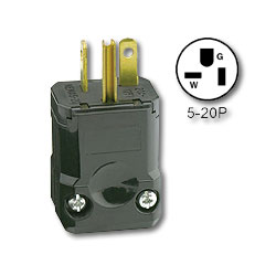 Leviton 20Amp 125V Industrial Grade NEMA 5-20 Plug