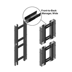 Chatsworth Products Front-To-Back Horizontal Cable Manager - Narrow