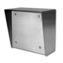 Viking Stainless Steel Surface Box 5x5 with Blank Aluminum Panel