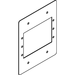 Legrand - Wiremold RFB9 and RFB11 Series Two-Gang Sectional Device Plate