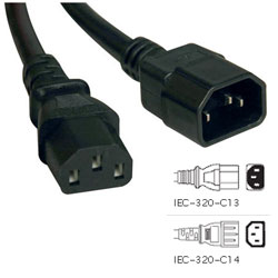 Tripp Lite Heavy-Duty 14AWG Power cord (IEC-320-C13 to IEC-320-C14)