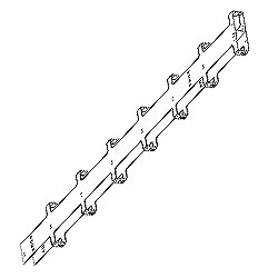 Chatsworth Products Double-Sided Narrow Vertical Cabling Section