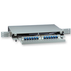 Corning Remote Cabinet Shelf (RCS) 1 Rack Unit, 12 Fiber, SC Adapters