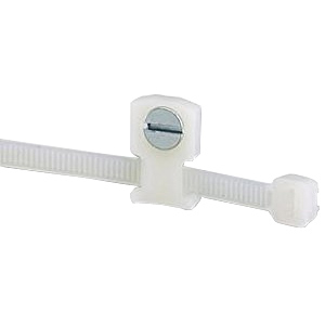 Panduit® Nylon Low Profile Cable Tie Mount with No. 5 (M3) Countersunk Screw