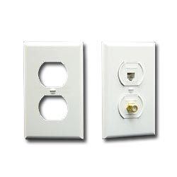 ICC Electrical Faceplate - Duplex (Package of 10)