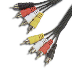 Leviton RCA Patch Cable - 4 RCA Plugs to 4 RCA Plugs