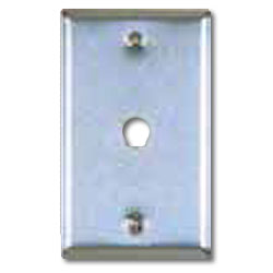 Allen Tel Stainless Steel Flush Wall Plates For 1  Coax Connector .005