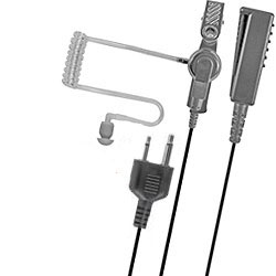 Pryme Medium Duty Lapel Microphone for Two-Pin Icom, Ritron, Cobra, Vertex, Maxon and Motorola Radios