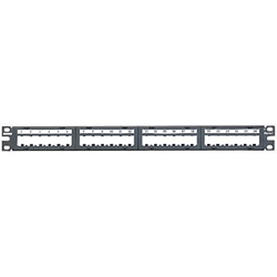 Panduit® Mini-Com M6 Modular Faceplate Patch Panels with Four Snap-in Faceplates