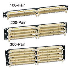 Leviton GigaMax 5e 110-Style Wiring Block Rack Mount - 100, 200, or 300 Pair