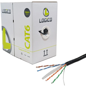 LOGiCO Cat6 CCA 550 Mhz 23AWG Cable 1000ft