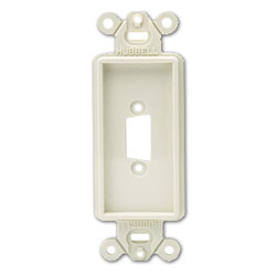 Hubbell Blank Decorator Outlet Frame - Single Gang (Package of 25)