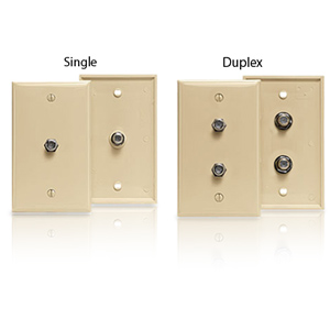 Leviton Type 625D F-Connector Wallplate