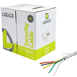 LOGiCO Security Alarm 18/4 Shielded Control Cable 500ft