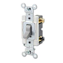 Leviton Commercial Grade,Back and Side Wired, 120/277 Volt, Toggle Double-Pole AC Quiet Switch