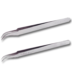 Ripley Tweezers with Extra Fine Curved Tips