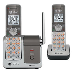 AT&T DECT 6.0 Expandable Digital Cordless Telephone with HD Audio and 2 Handsets