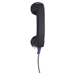Viking 6 Wire Amp Black Handset with Armored Cable for K-1900-7 and K-1900-8 Models