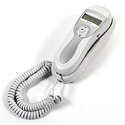 Cortelco White Trendline Phone with Call ID