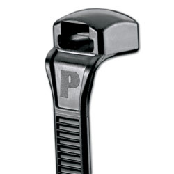Panduit Contour-Ty Black Cable Tie, Parallel-Entry, 5.9