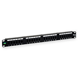 ICC USOC Patch Panel, 6 Position-  6 Conductor, 24 Port/1 RMS